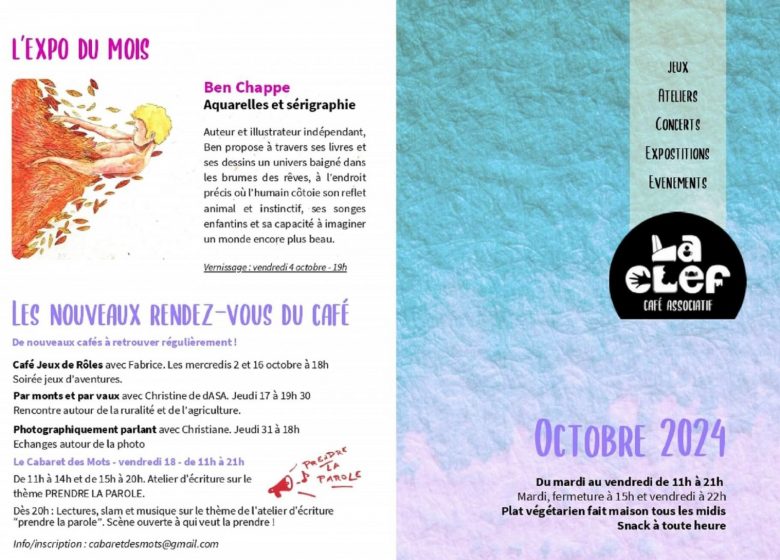 Animations à la Clef du 14 au 19 octobre