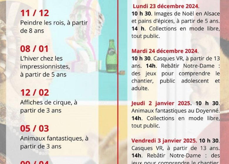 Micro-folie : programme des vacances de Noël