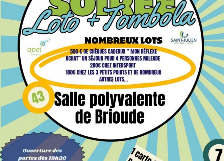 Soirée loto + tombola